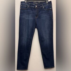 EUC Seven7 Straight Leg Dark Wash Jeans size 18 Color Blue